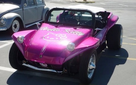 Hello Kitty 1967 VW Manx to appear at Ben Franklin Craft's  Endless Summer event